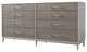 Sonder Living Alice Dresser 8 Drawer | Emboss Faux Shagreen