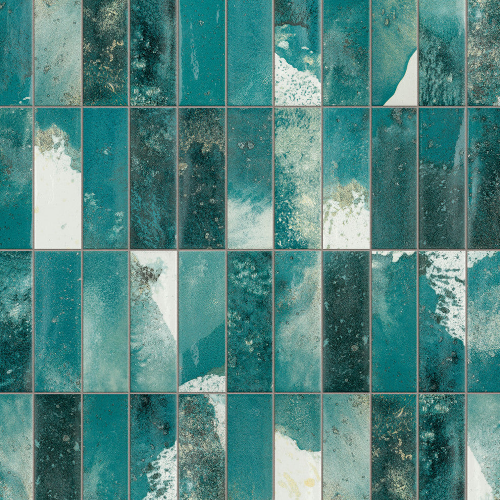 Kings Luxe Tradition Brick Green Ceramic Wall Tile