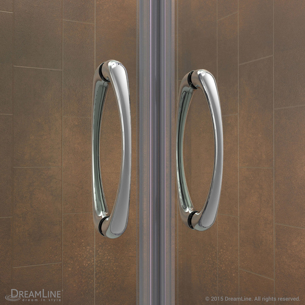 DreamLine Visions 56"-60" Frameless Sliding Tub Door, Clear Glass, Chrome