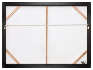 Silver Ice Textured Metallic Hand Painted Abstract Wall Art, 30"x40"