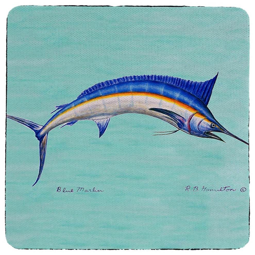 Blue Marlin Coaster - 3 Sets of 4 (12 Total)