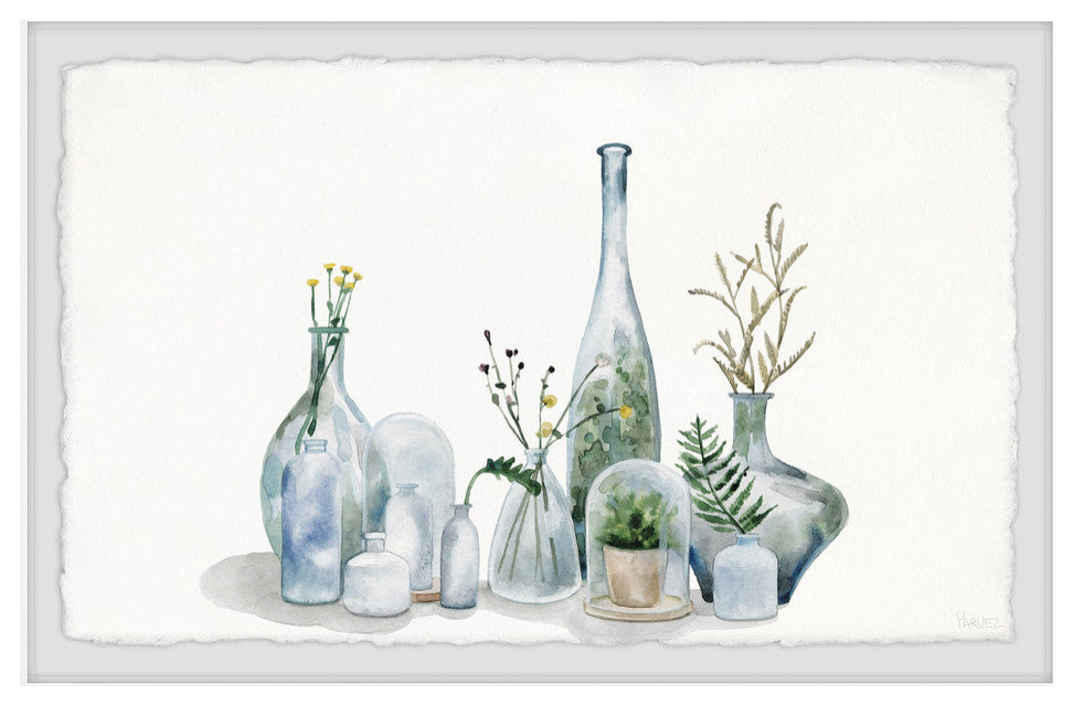 "Bottled Garden" Framed Painting Print, 24"x16"