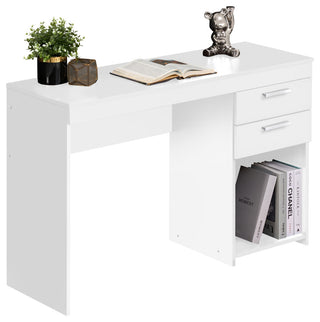Techni Mobili Home Office Workstation with Storage, White