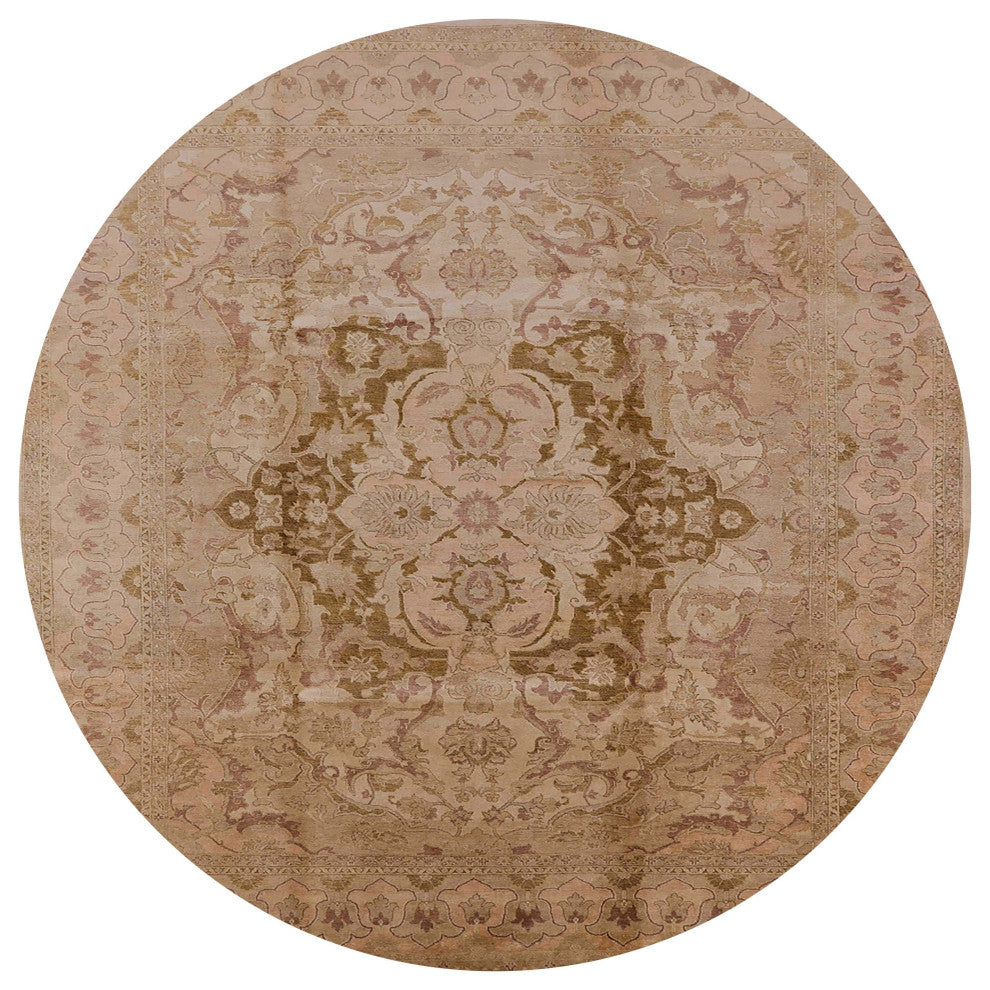 Ahgly Company Indoor Round Mid-Century Modern Area Rugs, 8' Round