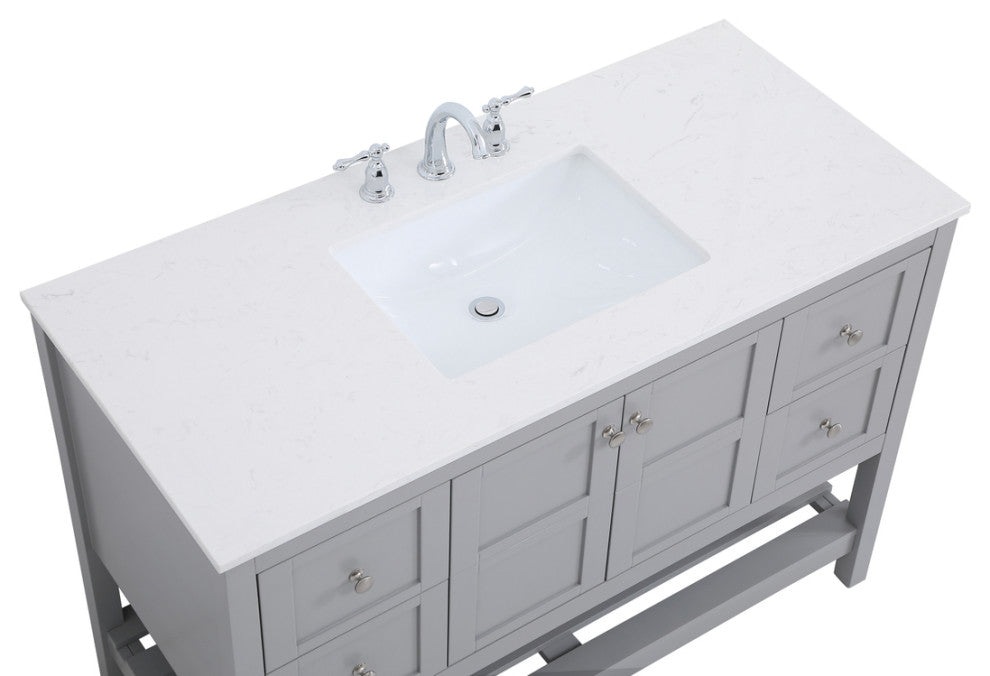Tucker Grey 48" Single Sink Bathroom Vanity