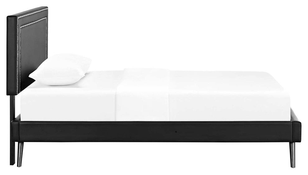 Virginia Twin Platform Bed with Round Splayed Legs