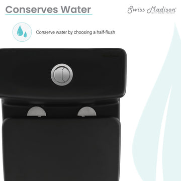 Sublime II Compact One-Piece Toilet, Dual Flush 0.8/1.28 GPF, Matte Black