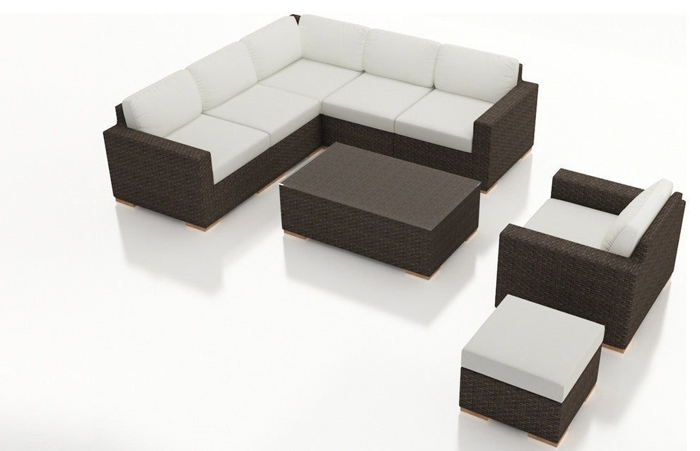 Arden 8 Piece Sectional Set, Canvas Natural