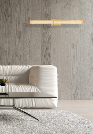 Home Living 31" Led Wall Sconce, Satin Gold