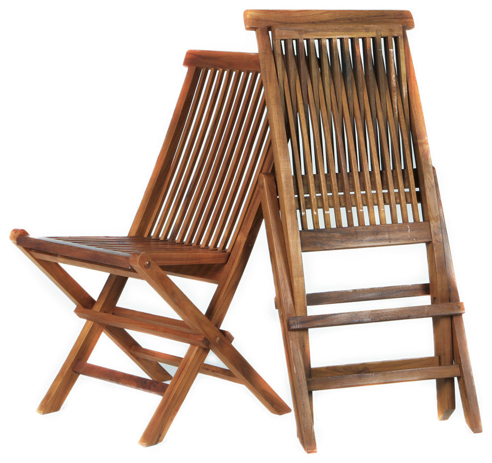 7-Piece Oval Folding Chair Set and Cushion, Blue