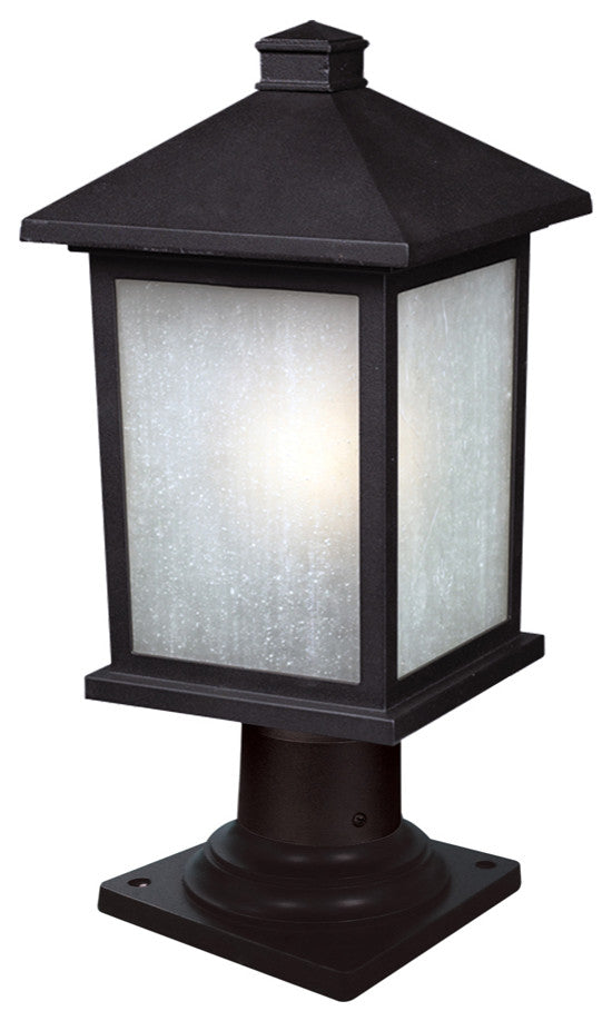Holbrook 1 Light Outdoor Post Light in Black (533PM Mount - incl.)