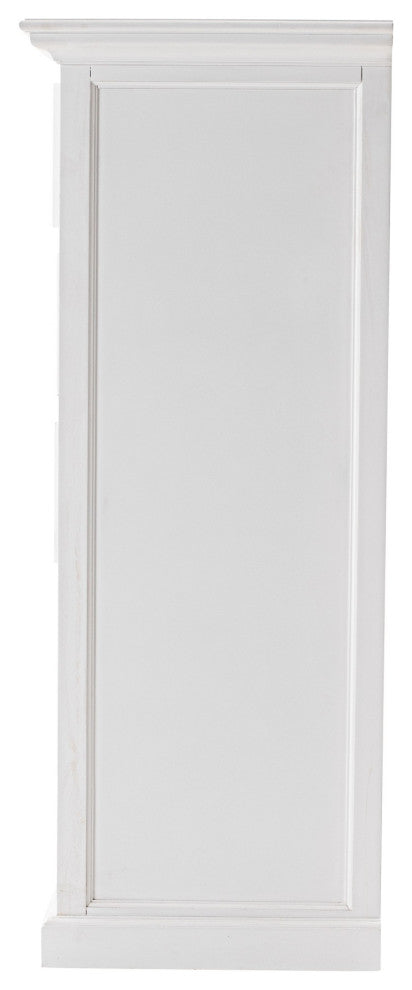 Classic White Five Drawer Dresser