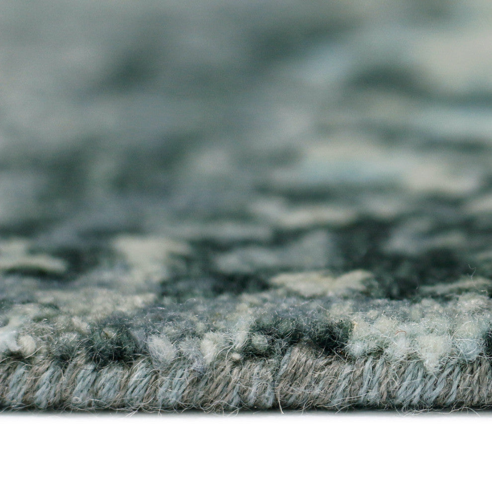 Mystique Linden Area Rug, Gray and Blue, 2' x 3', Abstract