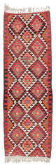 Vintage Turkish Kilim Runner 3' 5" x 10' 4", 41 in. x 124 in.