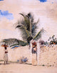 Winslow Homer The Garden Gate, 21"x28" Gallery Wrapped Canvas Print