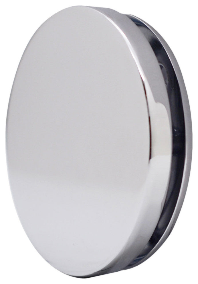 Floating No-Hole Overflow Faceplate In Polished Brass, Polished Nickel