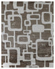 Koda Hand-Loomed Bamboo Silk and Cotton Brown/Silver Area Rug, 9'x12'