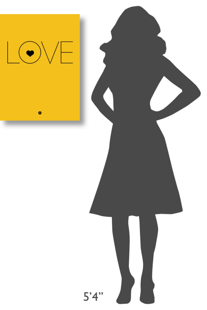 "Love Poster Yellow" Fine Art Print