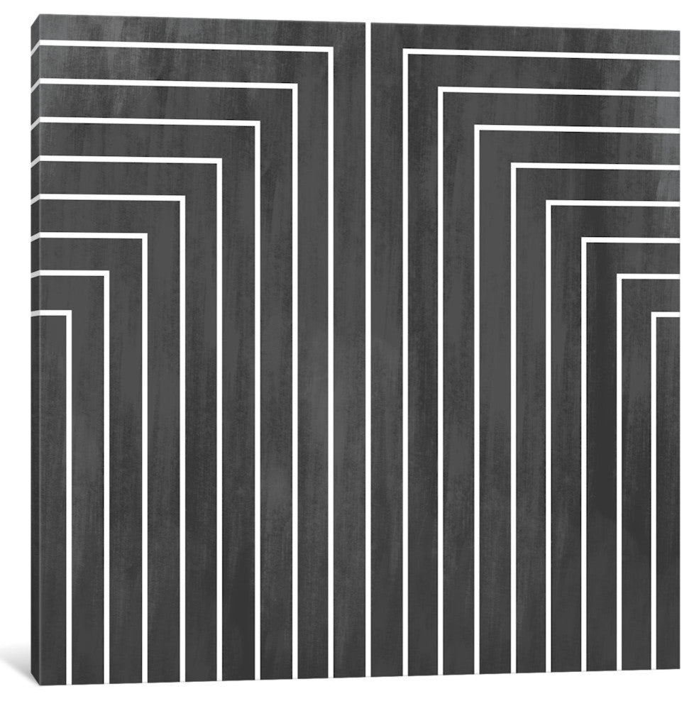 "Mid Century Modern Art- Geometric Pattern 90" by 5by5collective, 26x26x1.5"