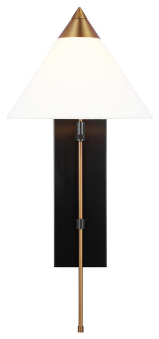 Franklin Wall Sconce, Burnished Brass and Deep Bronze