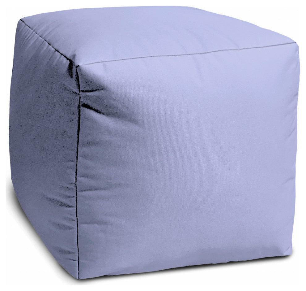 17  Cool Pastel Purple Solid Color Indoor Outdoor Pouf Ottoman