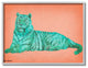 Cyan Pink Tiger Design, 16"x20"