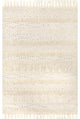 Chandy Textured Wool Area Rug, Cream 6'x9'