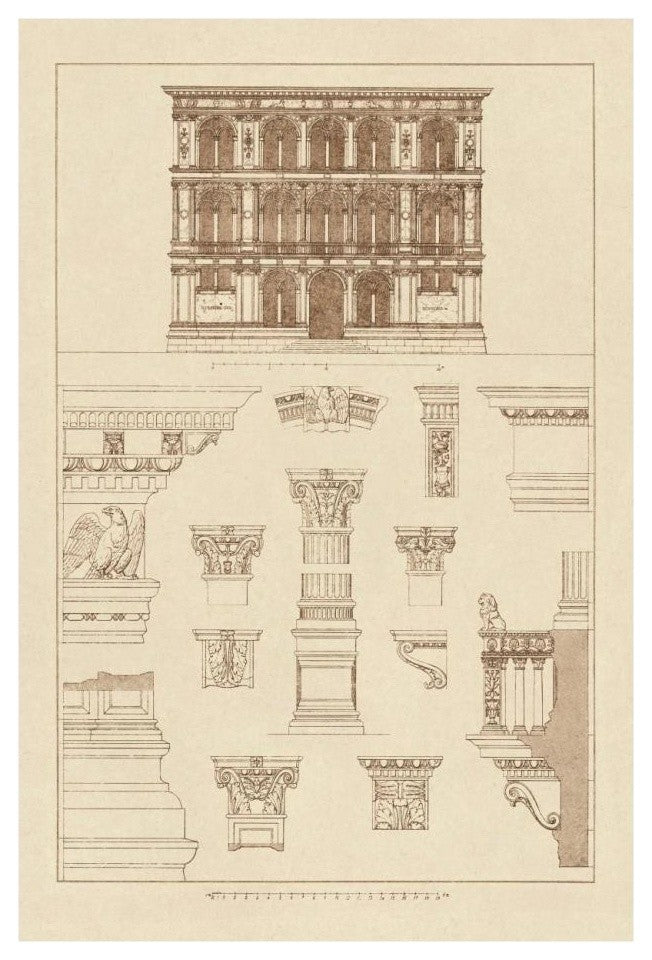 "Palazzo Vendramin-Calergi at Venice" Paper Print by J. Buhlmann, 18"x26"