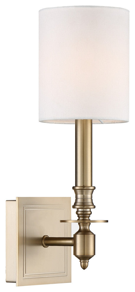 Crystorama Lighting Group LLO-481 Lloyd 14" Tall Wall Sconce - Aged Brass