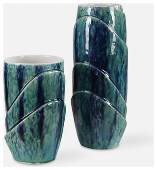 Uttermost - 18170 - Vases, S/2 - Tranquil Duo - Blue And Green