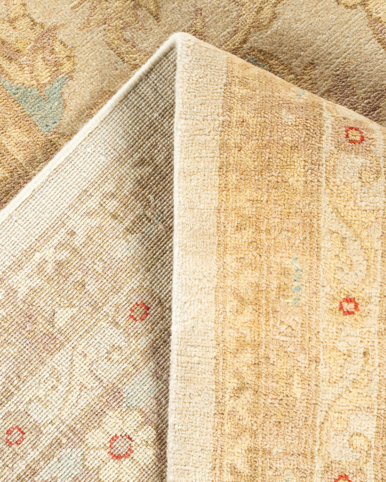 Eclectic, One-of-a-Kind Hand-Knotted Area Rug  - Ivory, 12' 1" x 17' 10"