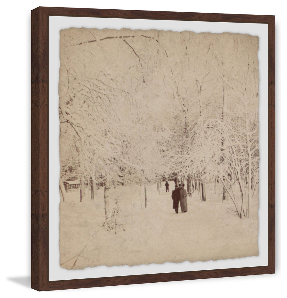 "Winter White" Framed Painting Print, 32"x32"