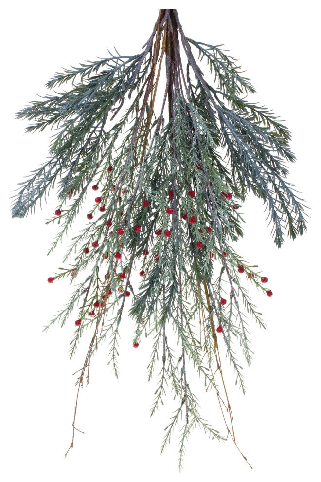 Mixed Pine Berry Swag 23.25"H