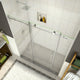 Coraline 68"-72"x76" Frameless Sliding Shower Door, Stainless Steel