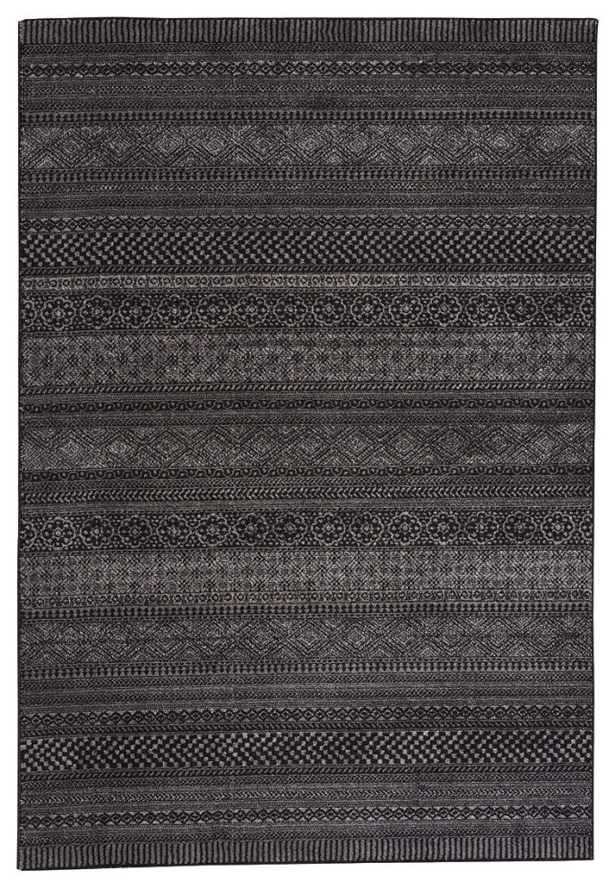 Capel Channel Coal 4742_395 Machine Woven Rugs - 3' 11" X 5' 6" Rectangle