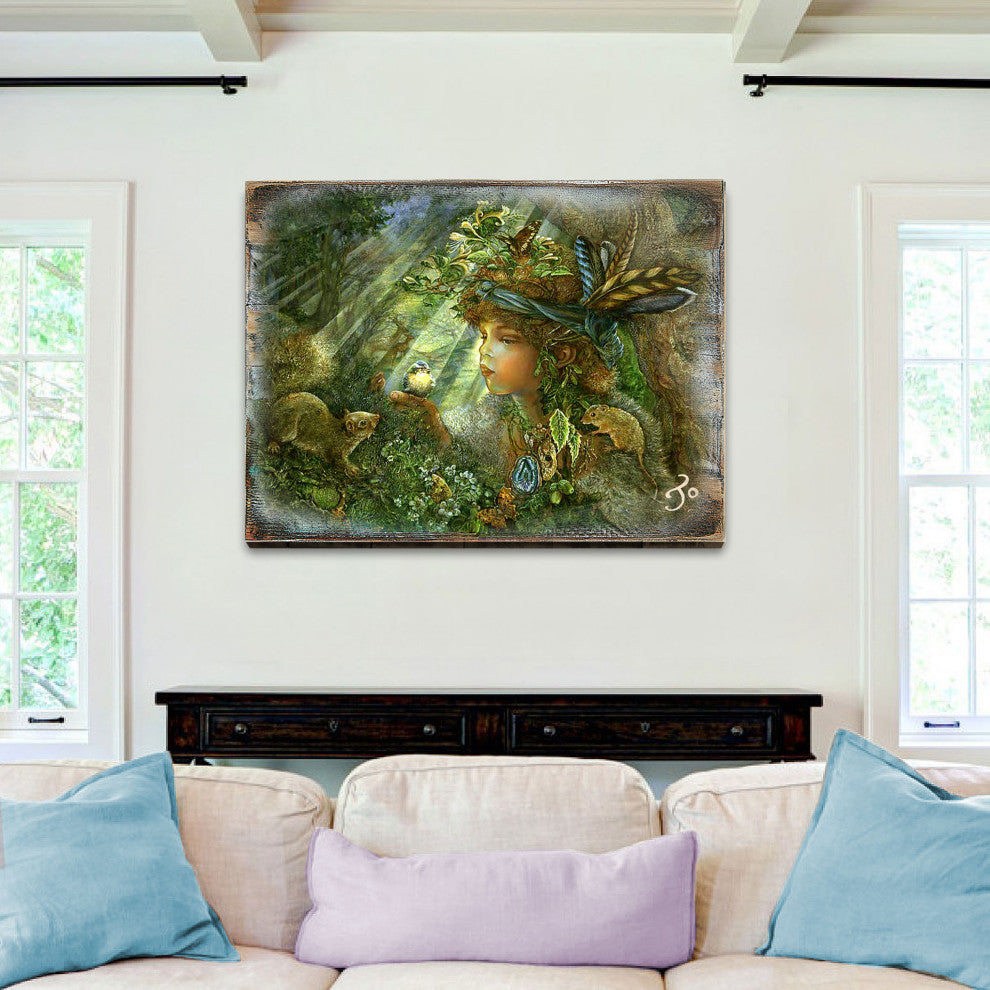 Nature Boy Wall and Table Top Wooden Decor, 36x24