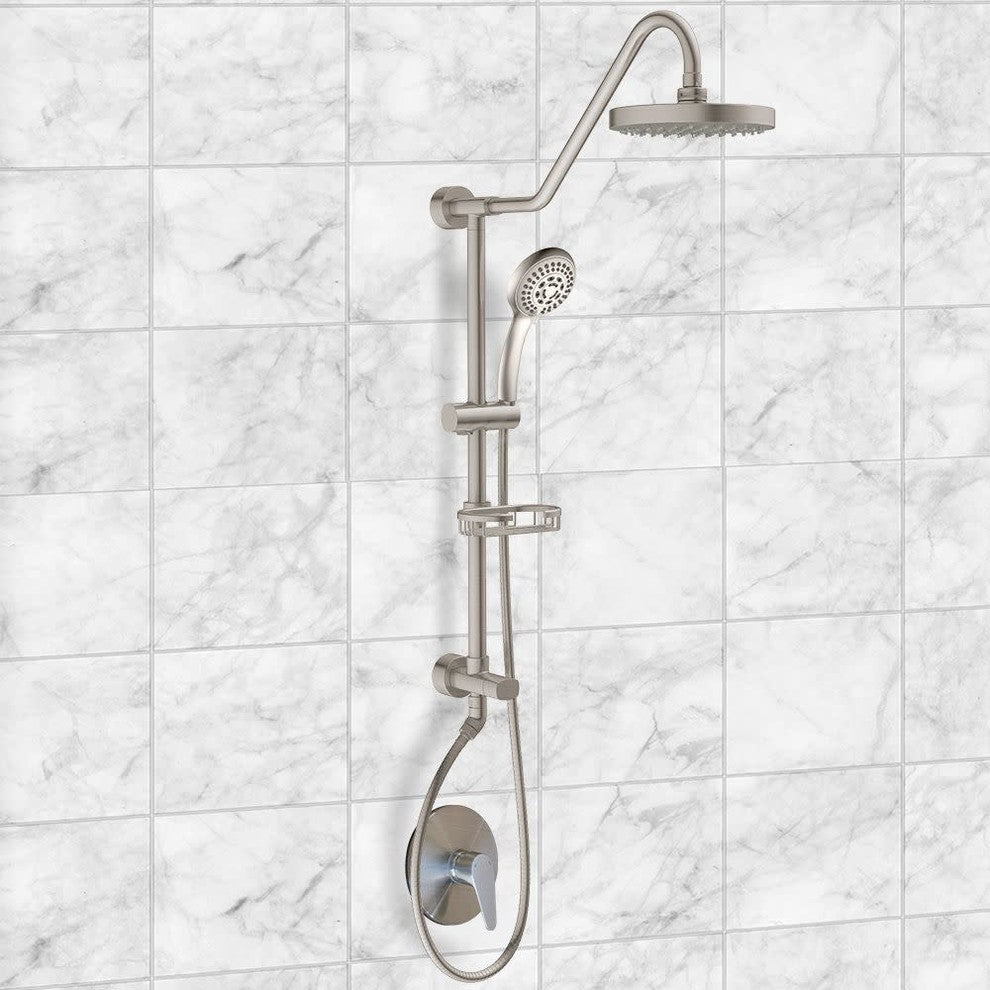 Pulse Shower Spas Kauai III Shower System, Brushed Nickel