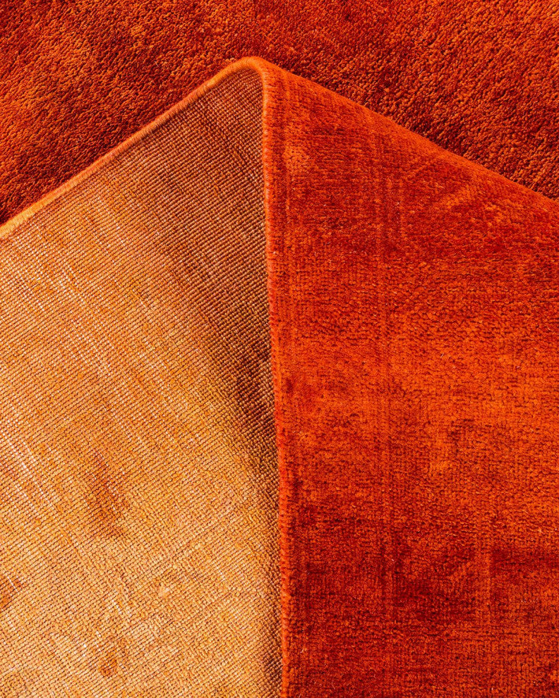 Vibrance, One-of-a-Kind Hand-Knotted Area Rug Orange, 6'1"x8'9"