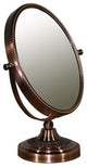 Vintage Style Copper 7X  Magnification Vanity Mirror