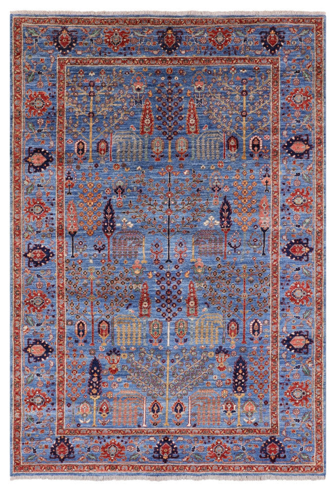 Handmade Persian Ziegler Wool Rug 5' 3" X 7' 11" Q7787