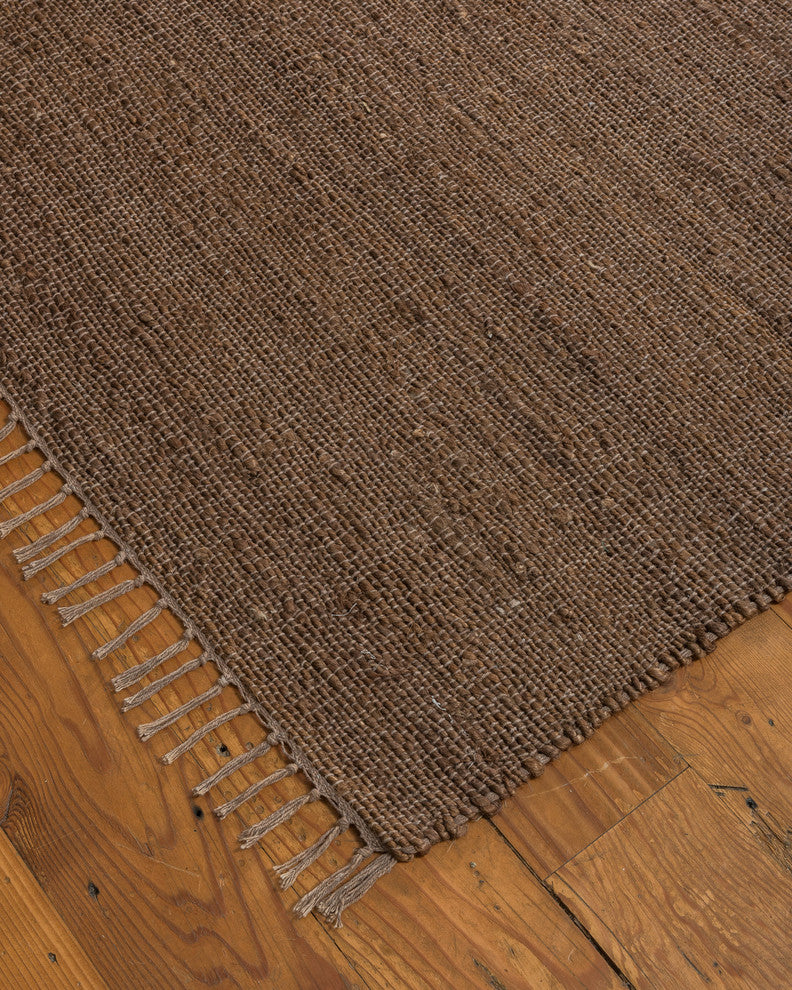 Natural Area Rugs 100% Natural Fiber Venice Jute Rectangular Rug, Brown, 8' X 10