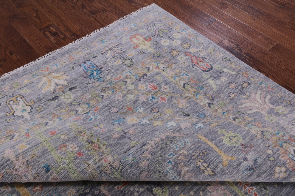 8' 11" X 12' 3" Turkish Oushak Handmade Wool Rug - Q13331