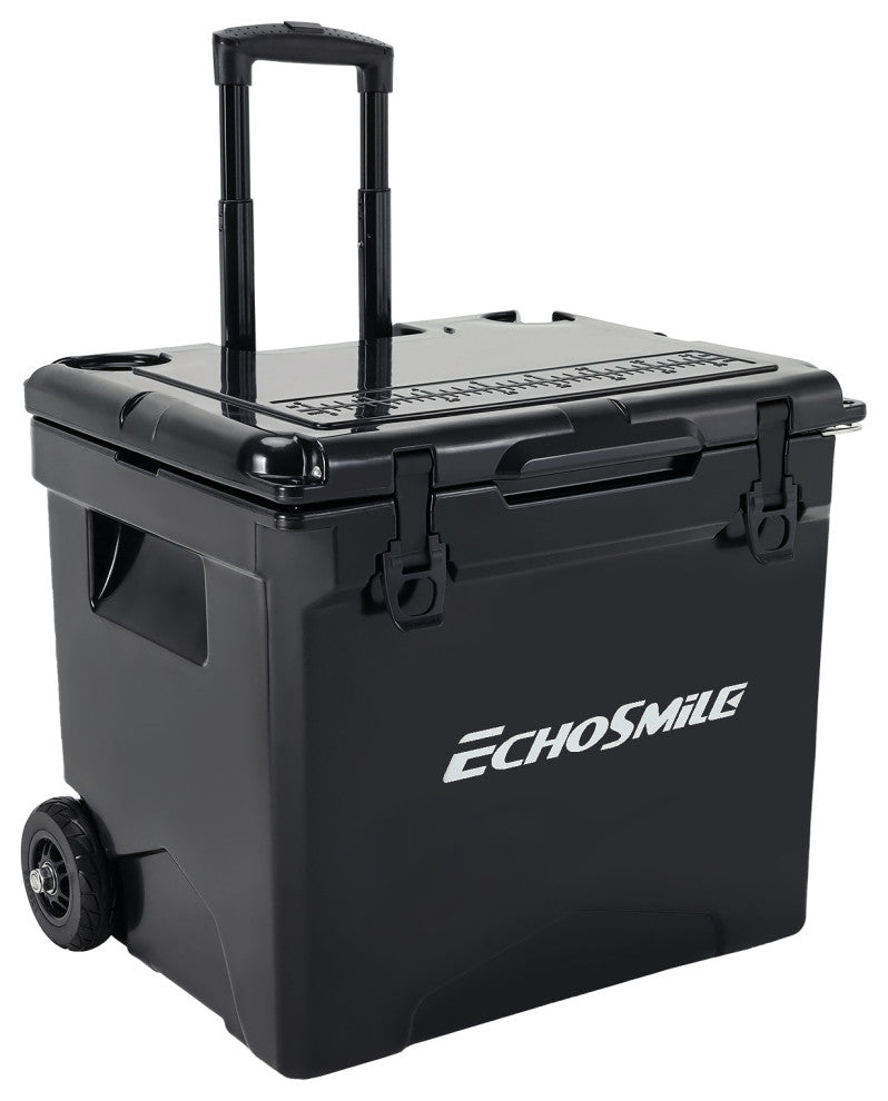 EchoSmile 45 qt. Rotomolded Cooler With Sealing Ring, Black