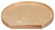 Natural Wood D-Shape Lazy Susan for Corner Base Cabinets With Swivel