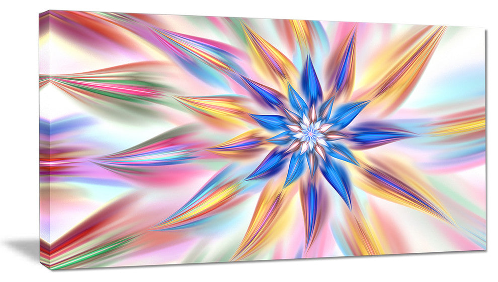 Exotic Dance of Multi Color Petals, Floral Canvas Art Print, 32"x16"