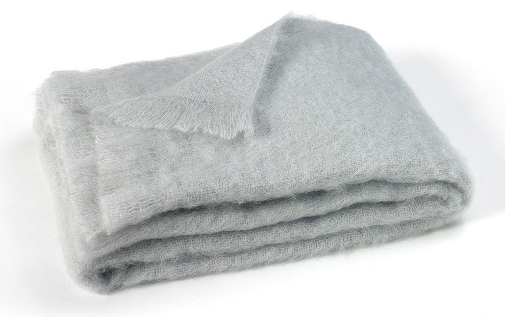Mohair Throws, Silver