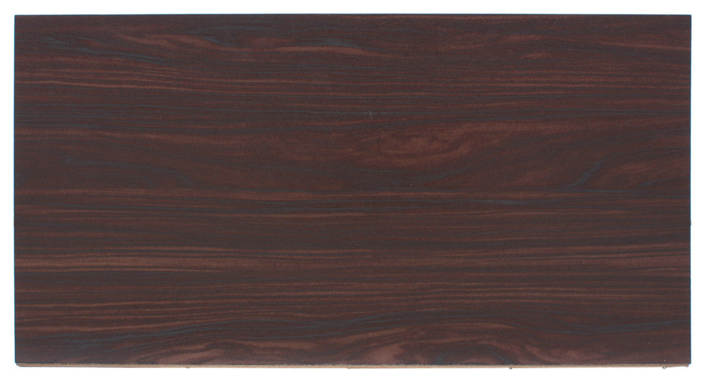 GDF Studio Provence 2-Shelf Walnut Finish Faux Wood Cabinet With Oak Interior, S