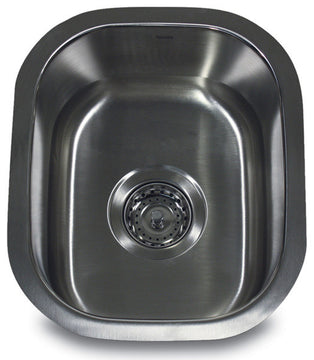 Nantucket NS1512 15" 18 Gauge Rectangle Undermount Stainless Steel Bar/Prep Sin