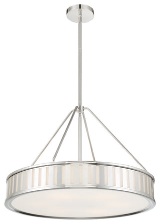 Kendal 6 Light Polished Nickel Pendant
