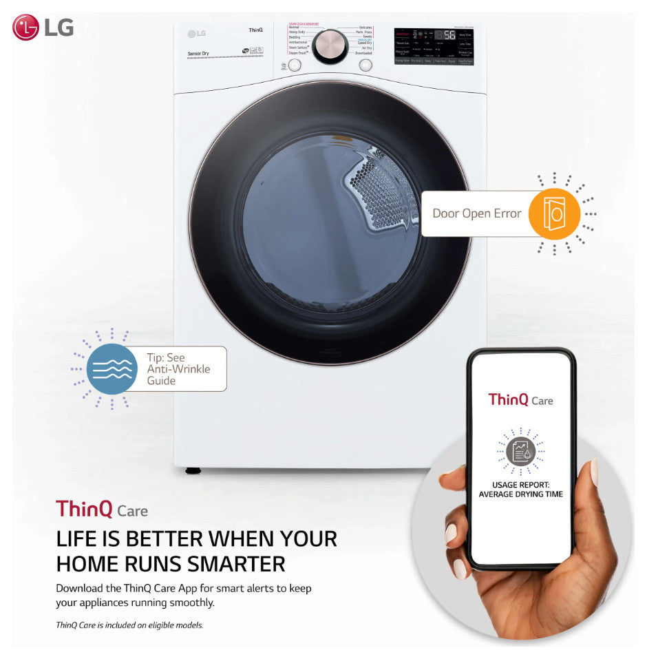 LG 7.4 cu. ft. Ultra Large Capacity Front Load Electric Dryer